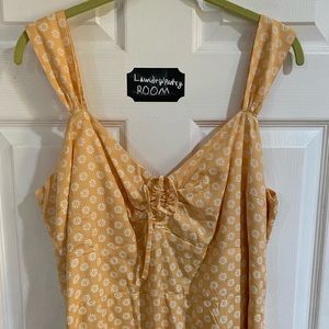Yellow flower summer dress NWT size XL